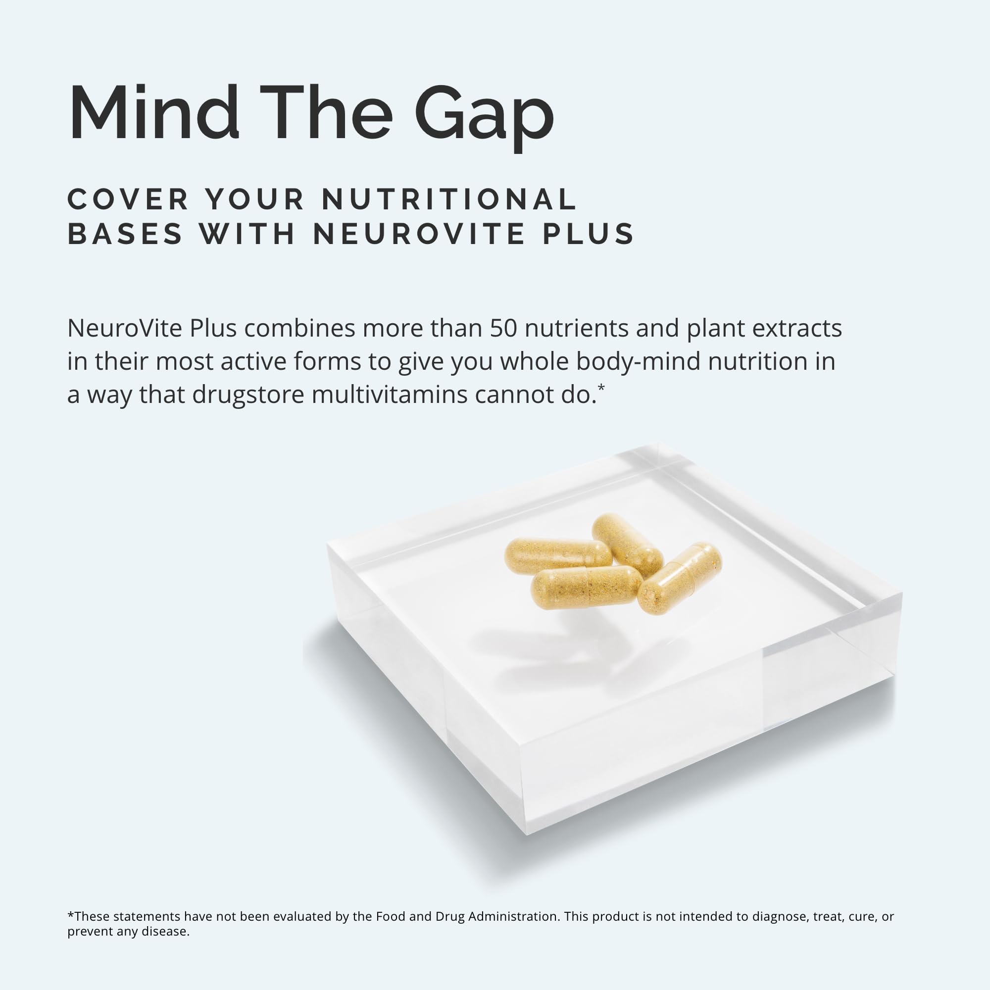 BRAINMD Dr Amen NeuroVite Plus - 120 Capsules - Multivitamin & Mineral Supplement, Enhanced with Phytonutrients, Enzymes & Whole Foods - Gluten Free - 30 Servings BRAINMD uk supplements