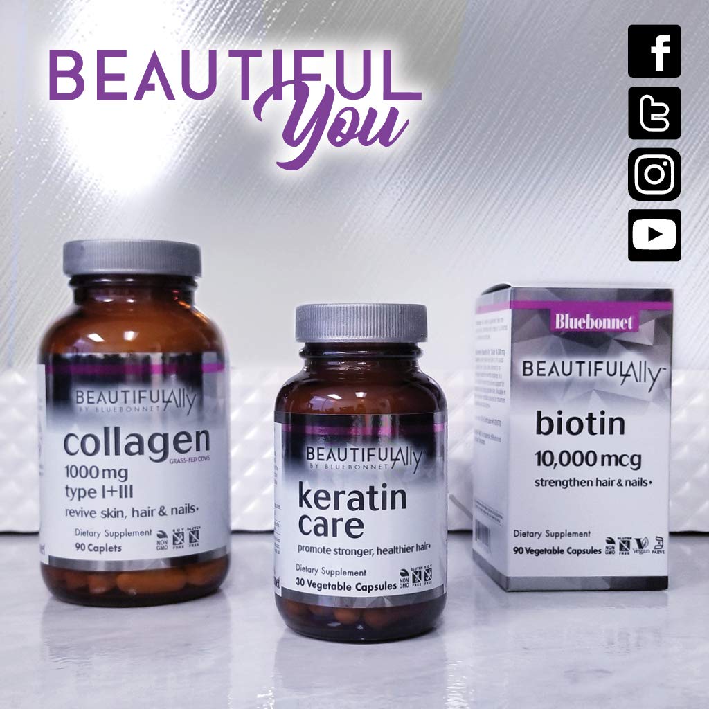 Bluebonnet Nutrition Beautiful Ally Keratin Care, Beauty Nutrient, Best for Hair, Strengthen and Revitalize Hair*, Non GMO, Gluten Free, Soy Free, Milk Free, 30 Vegetable Capsules, 30 Servings BlueBonnet uk supplements