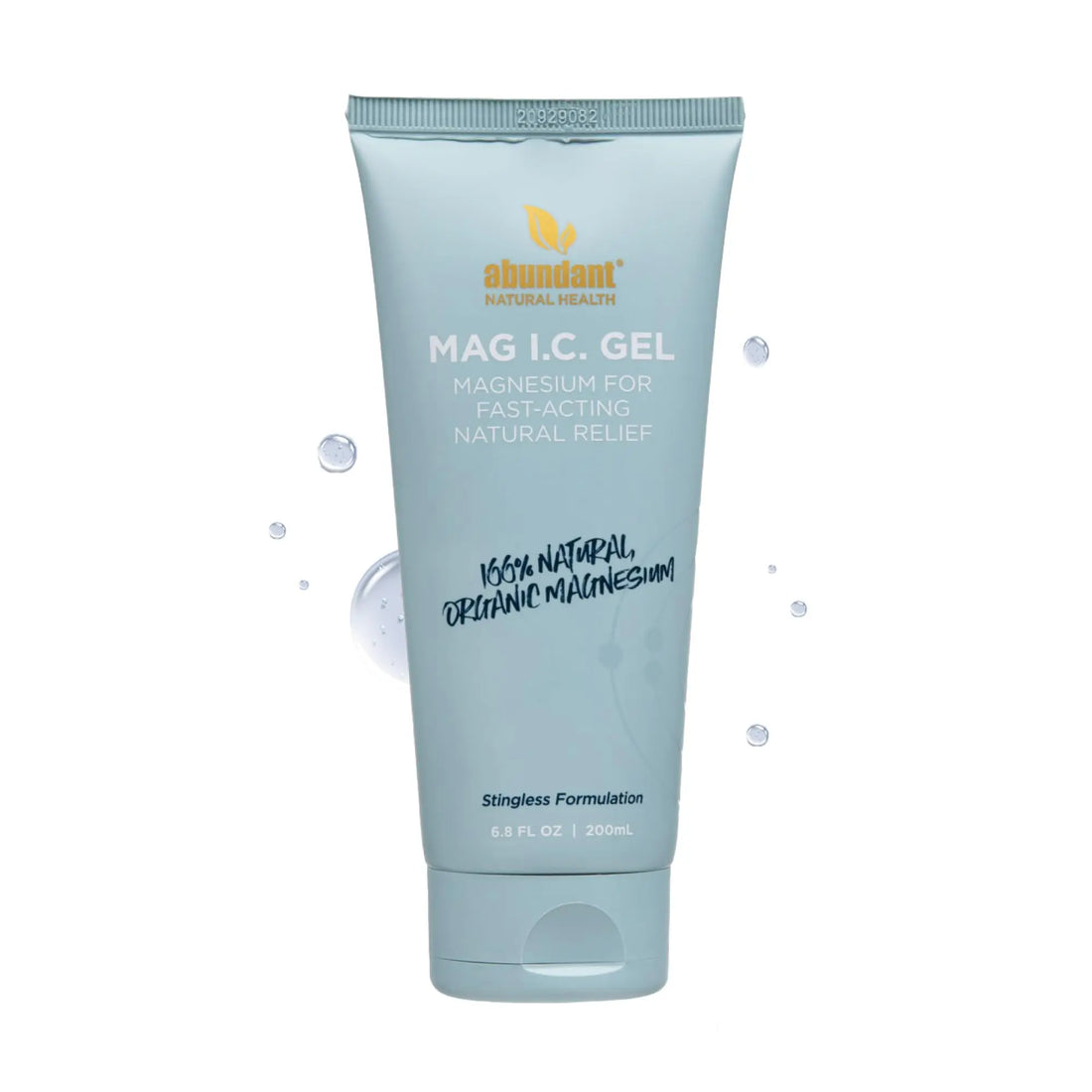 Abundant Natural Health MAG I.C. Magnesium Gel with Cucumber Stem Cells - Fast Muscle Relief, Soothing, Stingless, Safe for Sensitive Skin, Fragrance-Free, 200mL Abundant Natural Health uk supplements