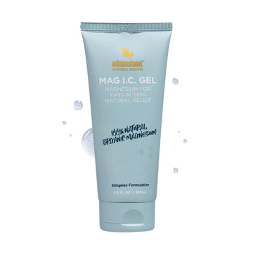 Abundant Natural Health MAG I.C. Magnesium Gel with Cucumber Stem Cells - Fast Muscle Relief, Soothing, Stingless, Safe for Sensitive Skin, Fragrance-Free, 200mL Abundant Natural Health uk supplements
