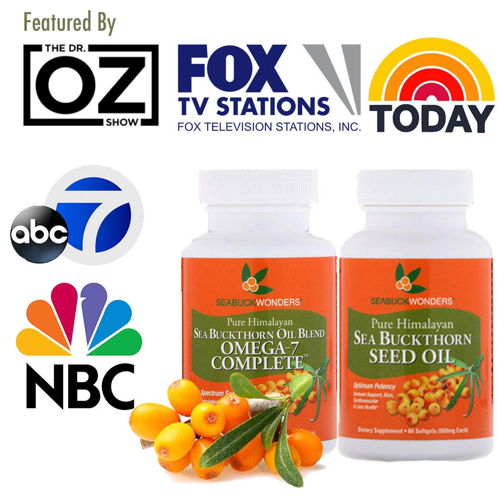 SeabuckWonders Sea Buckthorn Oil Blend, Omega-7 Complete, Max Potency, 120 Count SEABUCKWONDERS uk supplements