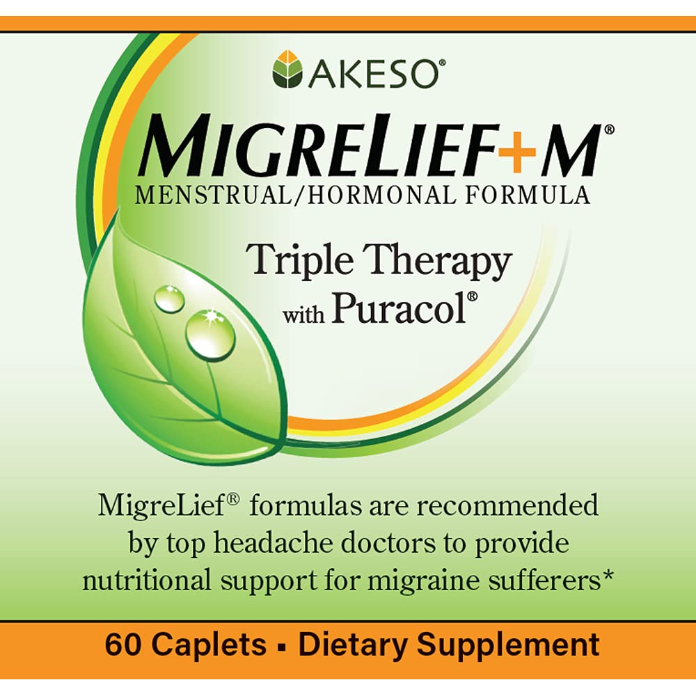 MigreLief+M – Advanced Nutritional Support Supplement for Women’s Neurological Health and Head Comfort – 60 Caplets (1-Month Supply) MigreLief uk supplements