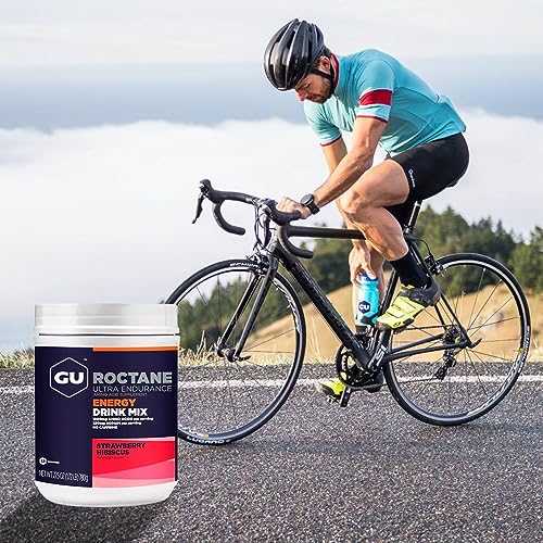 Gu Energy Roctane Ultra Endurance Energy Drink Mix, Strawberry Hibiscus GU Energy uk supplements