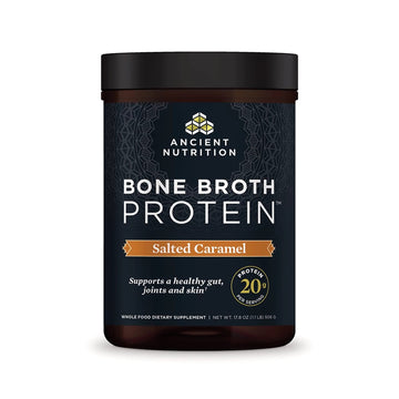 Ancient Nutrition Bone Broth Protein Powder, Salted Caramel, 19g Protein per Serving Ancient Nutrition uk supplements