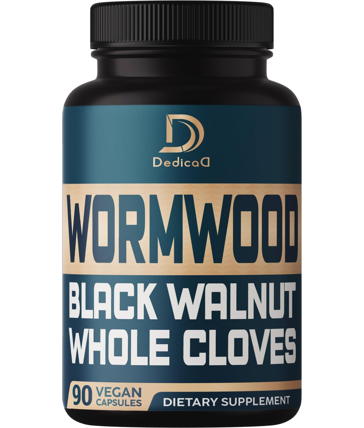 DEDICAD 12in1 Wormwood Black Walnut Clove Capsules - Immune, and Mood Support - 3 Month Supply - 90 Vegan Capsules DEDICAD uk supplements