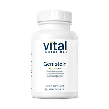 Vital Nutrients Genistein - Easily Absorbed Isoflavones for Bone Health Support* - Vegan Supplement - Gluten and Dairy Free - Non-GMO - 60 Capsules Vital Nutrients uk supplements