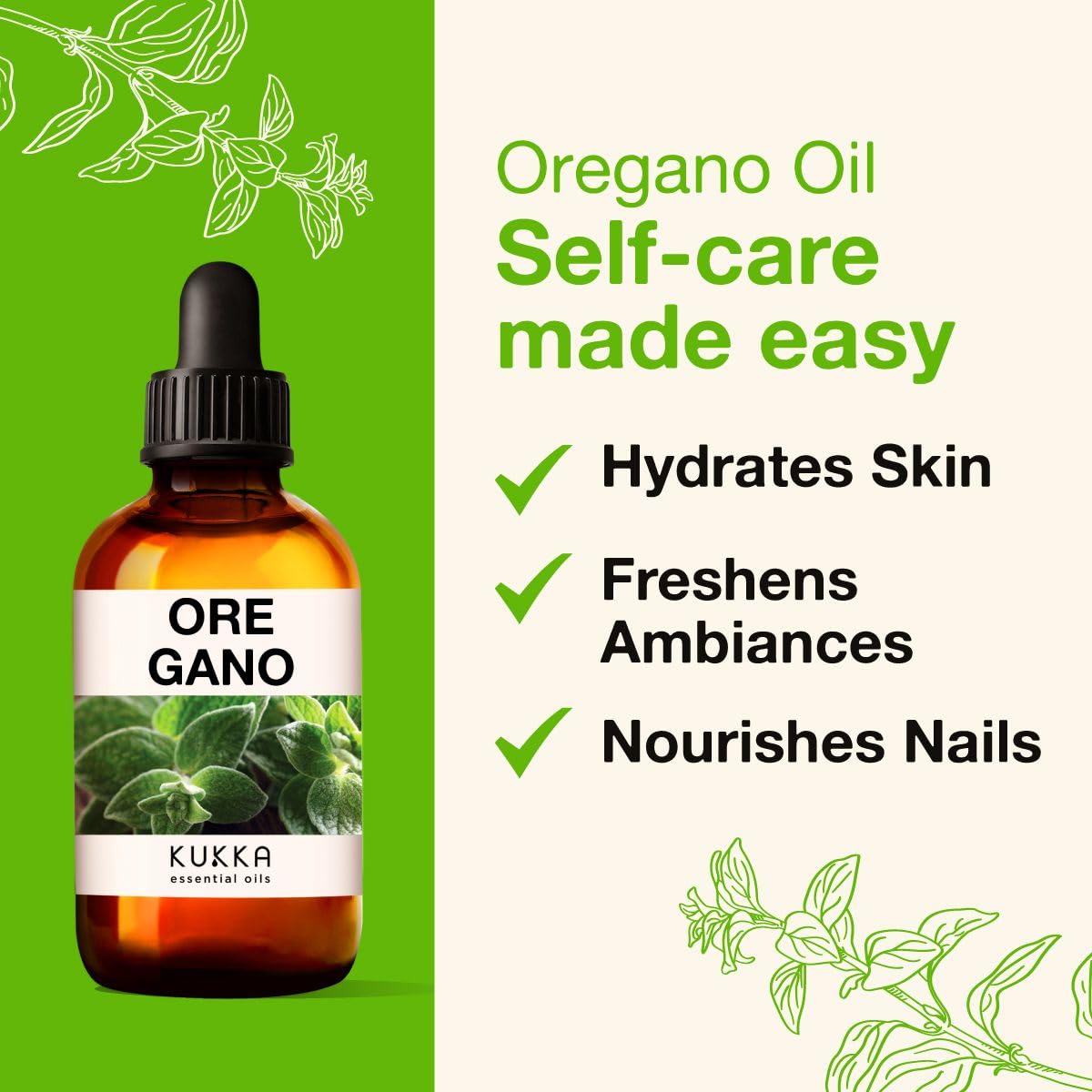 KUKKA Oregano Oils - Natural Oils (4 fl oz) KUKKA essential oils uk supplements