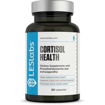 LES Labs Cortisol Health – Stress Relief, Balanced Cortisol Response, Relaxation & Deep Sleep – Phosphatidylserine, Magnesium, Magnolia Bark, Rhodiola Rosea & Ashwagandha – Non-GMO – 60 Capsules LES Labs uk supplements