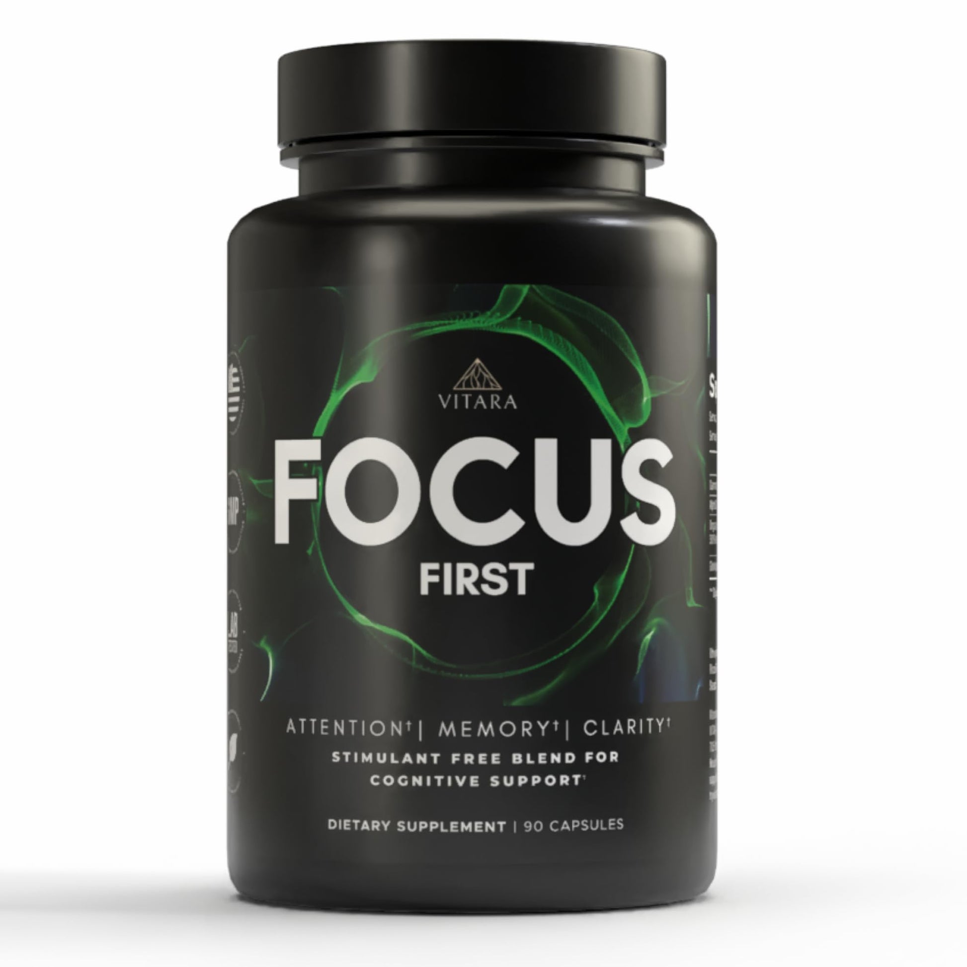 VITARA Focus First– Calm, Clear, Mental Focus Nootropic | Brain Support with Alpha GPC, Lion's Mane, GABA & Ginkgo Biloba VITARA uk supplements