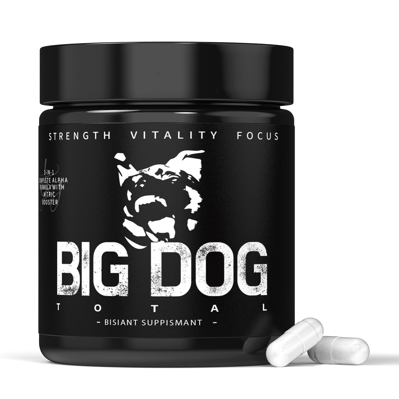 Big Dog Total Male 3-in-1 Total Alpha Blend Men’s Must-Have, Non-GMO - Natural Energy & Endurance Support, 60 Count (Big Dog Total - 1Pcs) FMRFMR uk supplements
