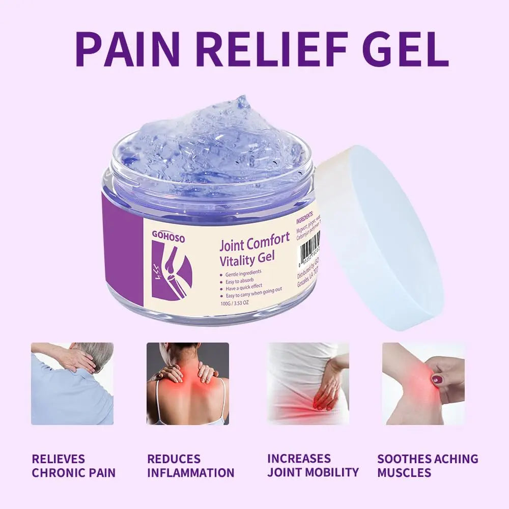 Joint Purple Gel, Cooling Massage Cream with Turmeric for Back, Neck, Joints & Muscles – Hydrating Gel for Active Lifestyles ENVISHA uk supplements