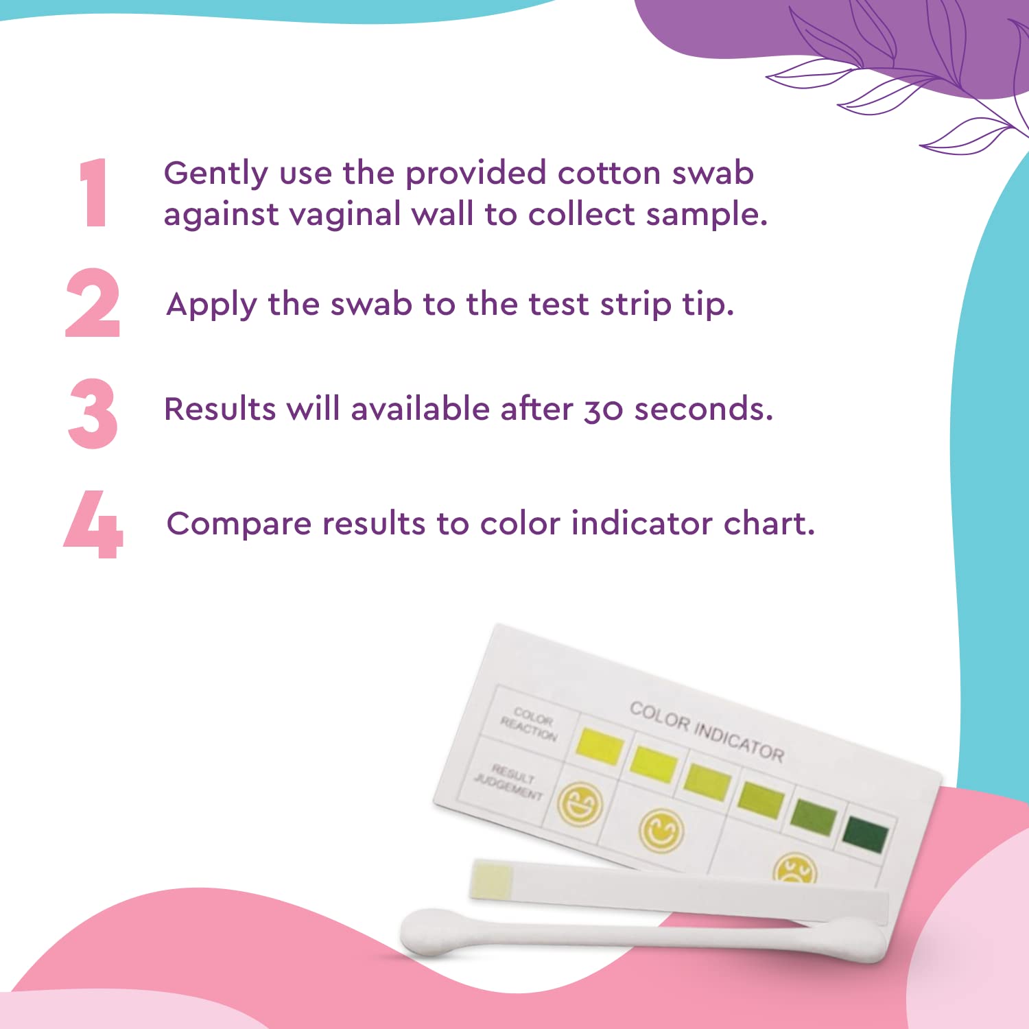 EcoBlossom Vaginal pH Test Strips for Women - Check pH Balance - Monitor Bacterial Vaginosis EcoBlossom uk supplements