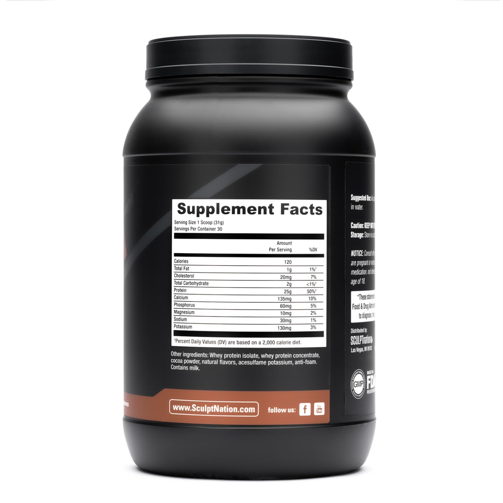 Sculpt Nation by V Shred Protein Powder (Chocolate) - Premium Whey Protein Powder Sculpt Nation uk supplements