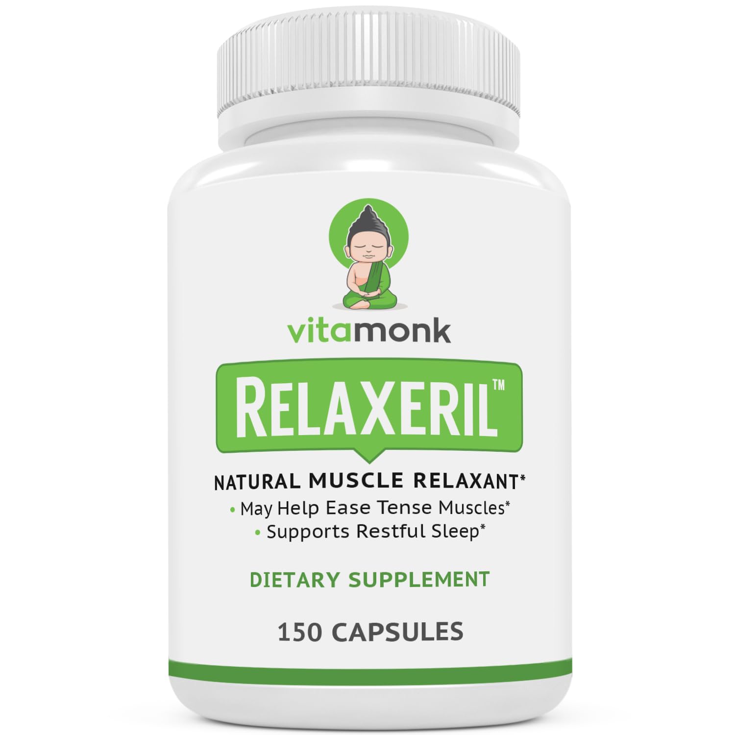 VitaMonk Relaxeril™ All-Natural Muscle Relaxer - Muscle Relaxer Supplement - Complete Muscle Relaxing Formula VitaMonk uk supplements
