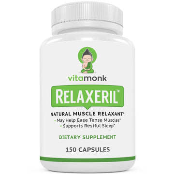 VitaMonk Relaxeril™ All-Natural Muscle Relaxer - Muscle Relaxer Supplement - Complete Muscle Relaxing Formula VitaMonk uk supplements