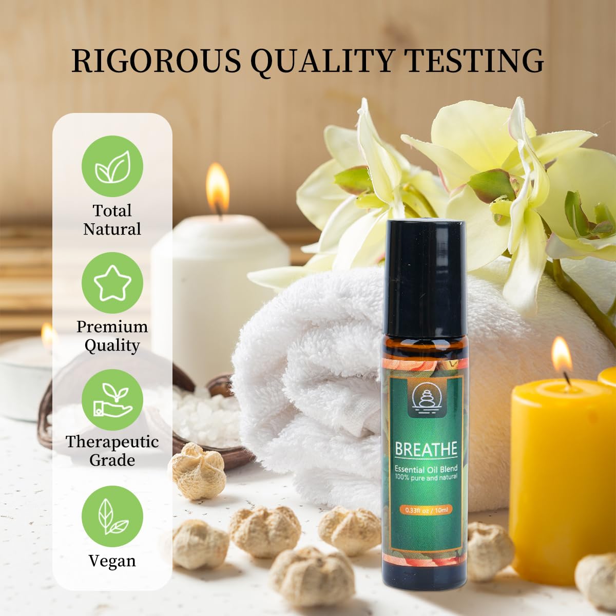 Breathe Easy Essential Oil Blend - Relief for Allergy, Sinus, Cough, and Congestion - Therapeutic Generic uk supplements