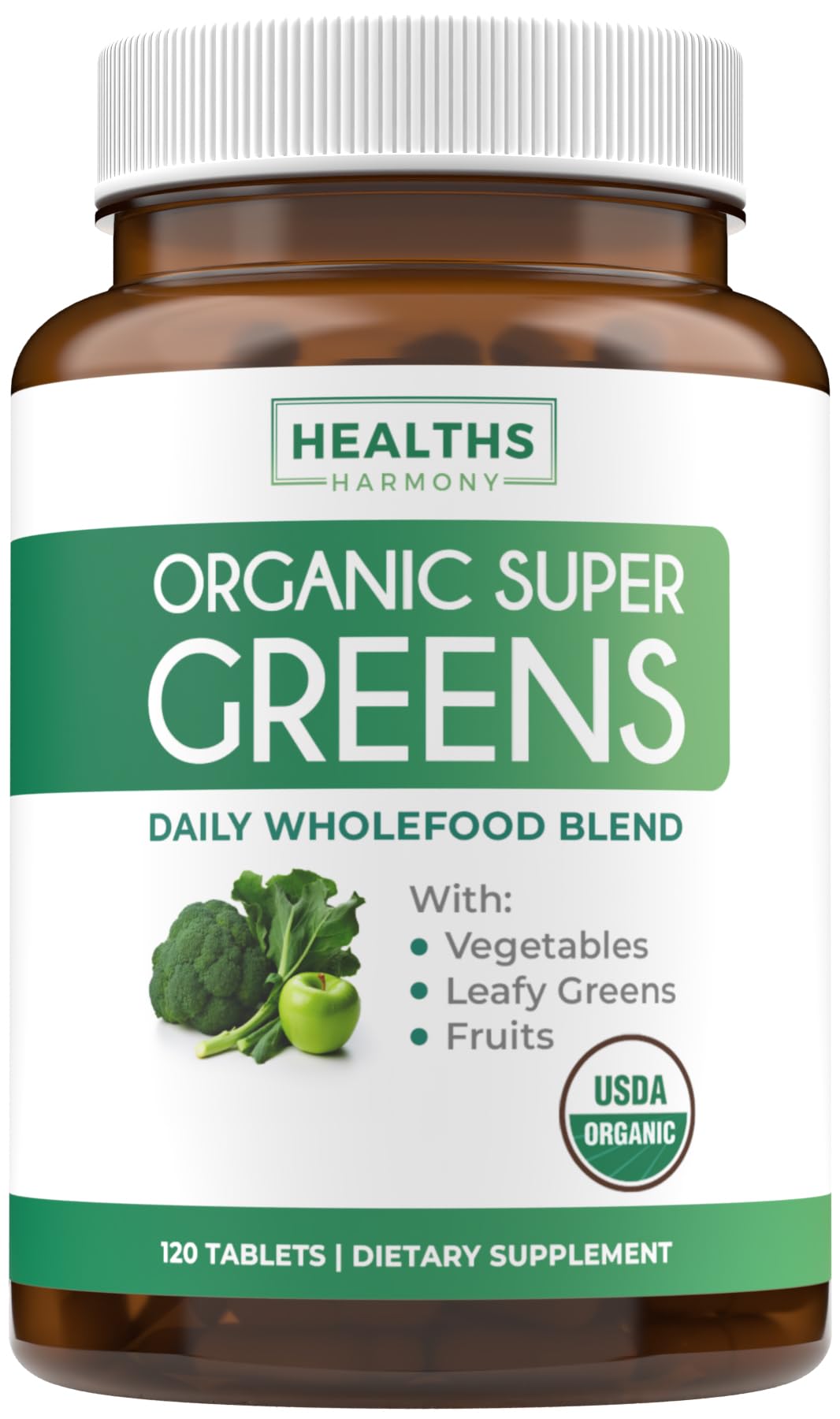 Super Greens & Antioxidants (2-Month Supply) Antioxidant Power Greens Bundle of Organic Super Greens Powder - Complete Superfood (120 Capsules) & Super Antioxidants - Powerful Superfood (120 Capsules) Healths Harmony uk supplements