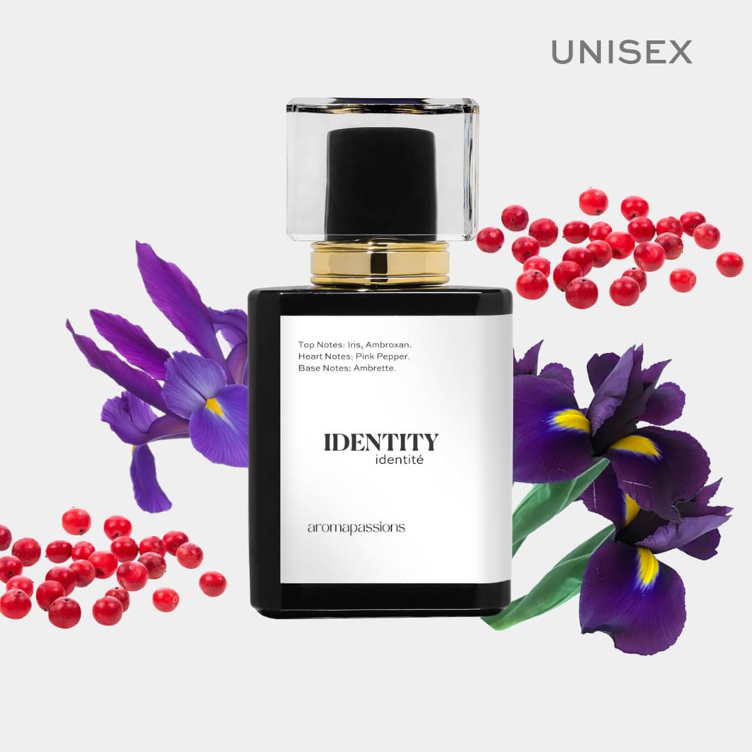 IDENTITY | Inspired by GLSSIER YOU | Pheromone Perfume for Men and Women | Extrait De Parfum | Long Lasting Dupe Clone Essential Oils Fragrance | Perfume De Hombre Mujer | (50 ml / 1.7 Fl Oz) aromapassions uk supplements