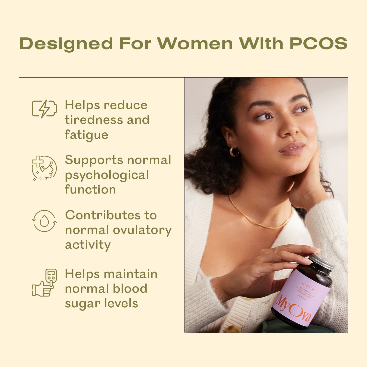 3 Pack of MyOva Myoplus - Natural Female Support Supplement for PCOS - 4000mg Myo MyOva uk supplements