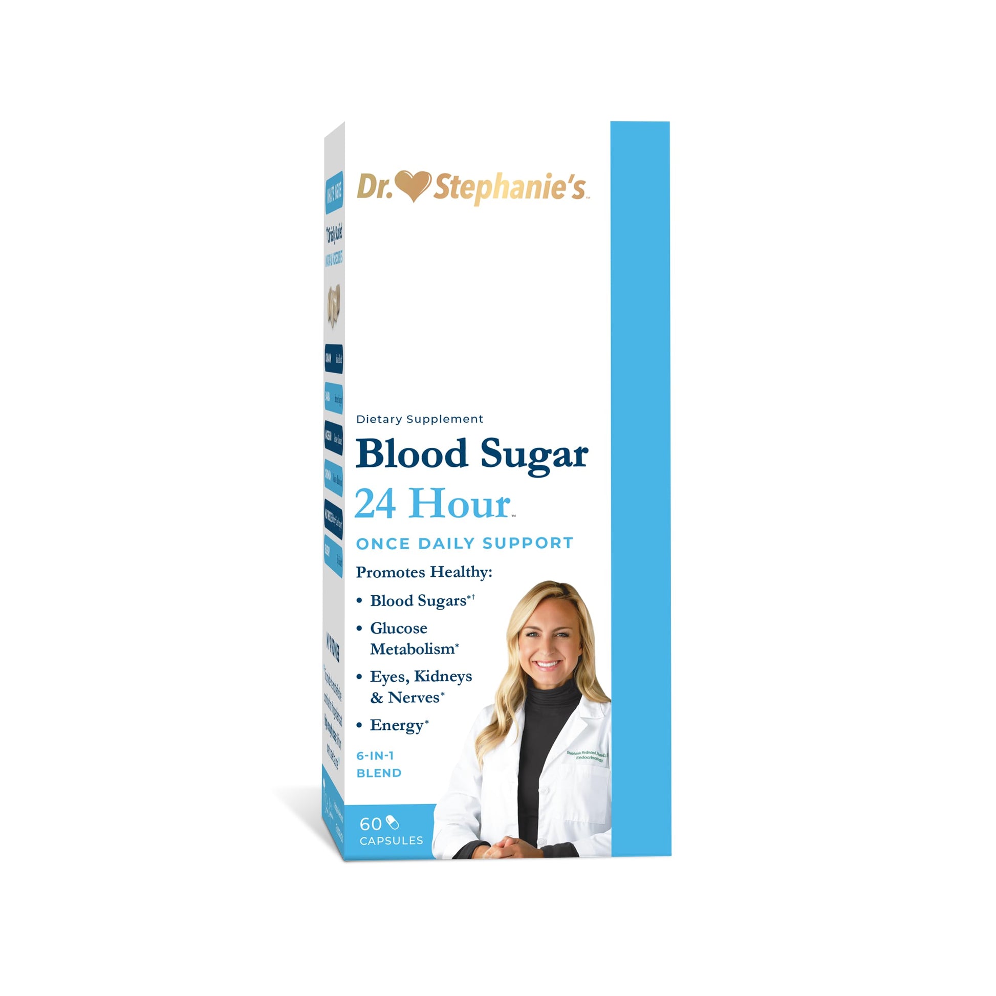 Pharmaganics Blood Sugar 24 Hour - 6 in 1 Formula with Cinnamon, Banaba, Chromium, Milk Thistle, & More - Once Daily Supplement Pharmaganics uk supplements