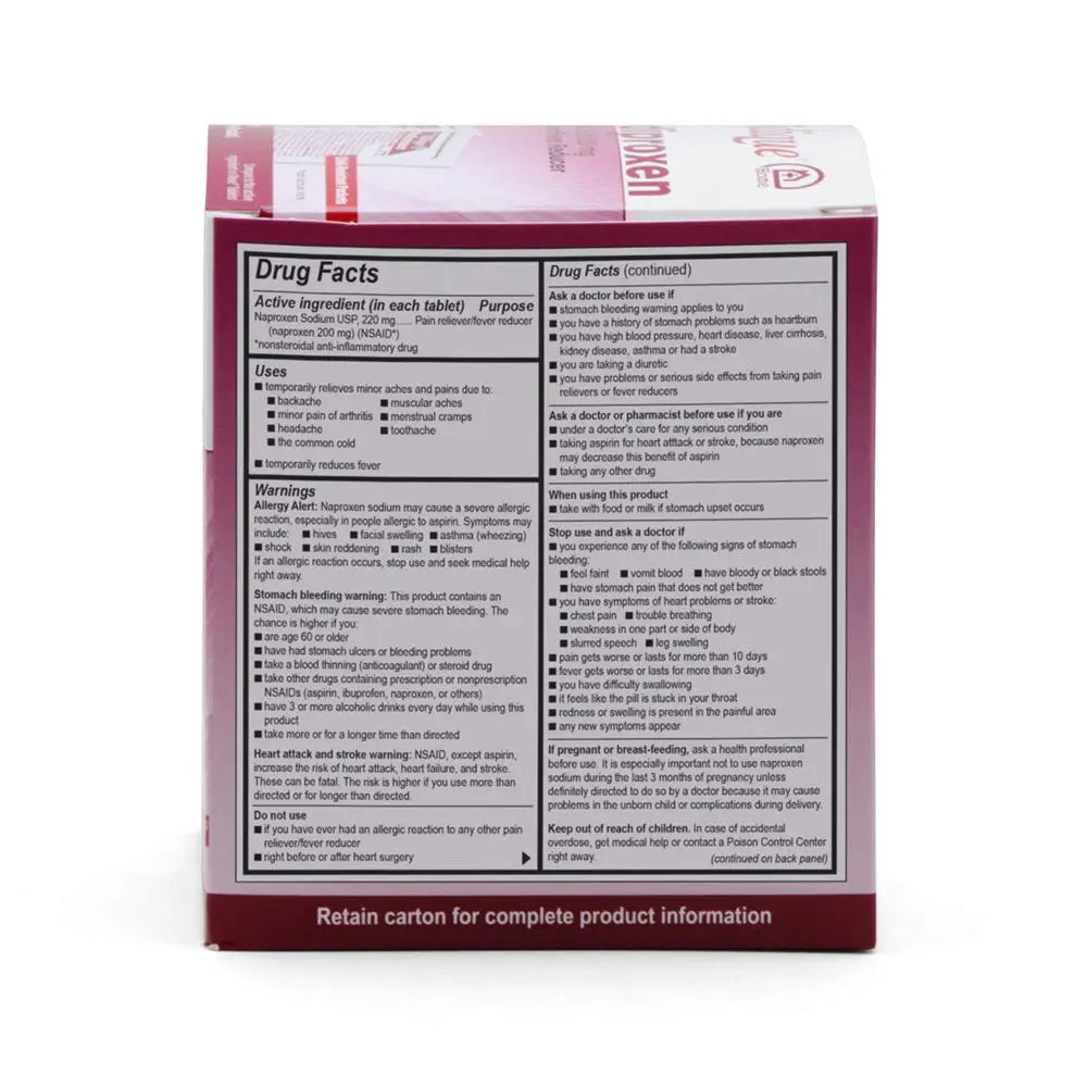 Medique @ Home Mediproxen Compare Active Ingredient to Aleve 50 x 1 (Child Resistant Packaging), White (73750) Medique uk supplements