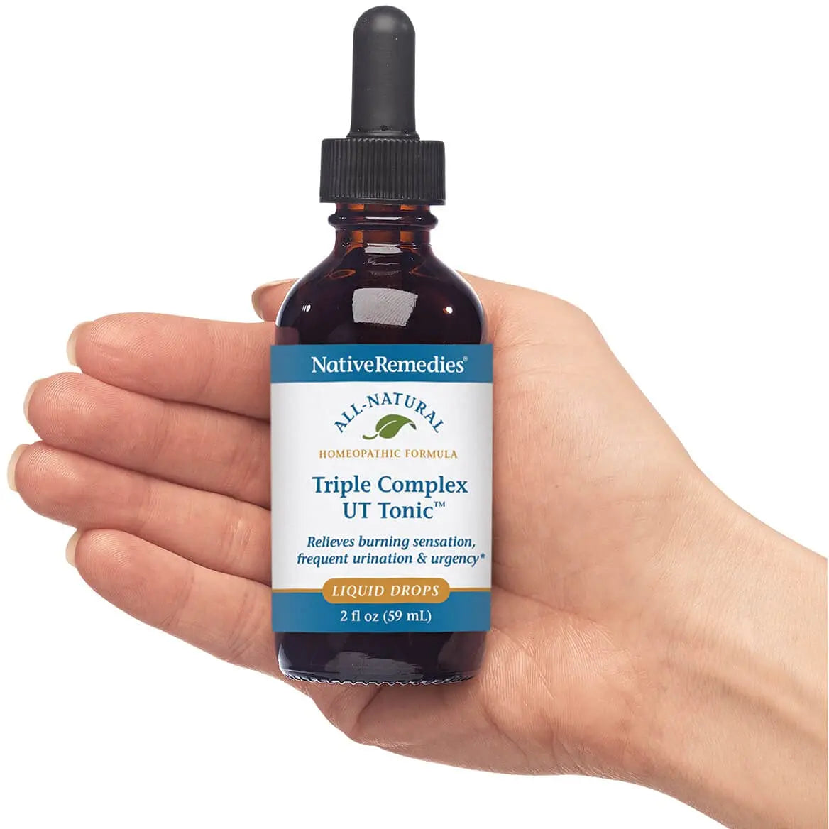 Native Remedies Triple Complex UT Tonic - Natural Homeopathic Formula to Relieve Bladder Irritation, Burning Sensation, Frequent Urination and Urgency - 59 mL Native Remedies uk supplements