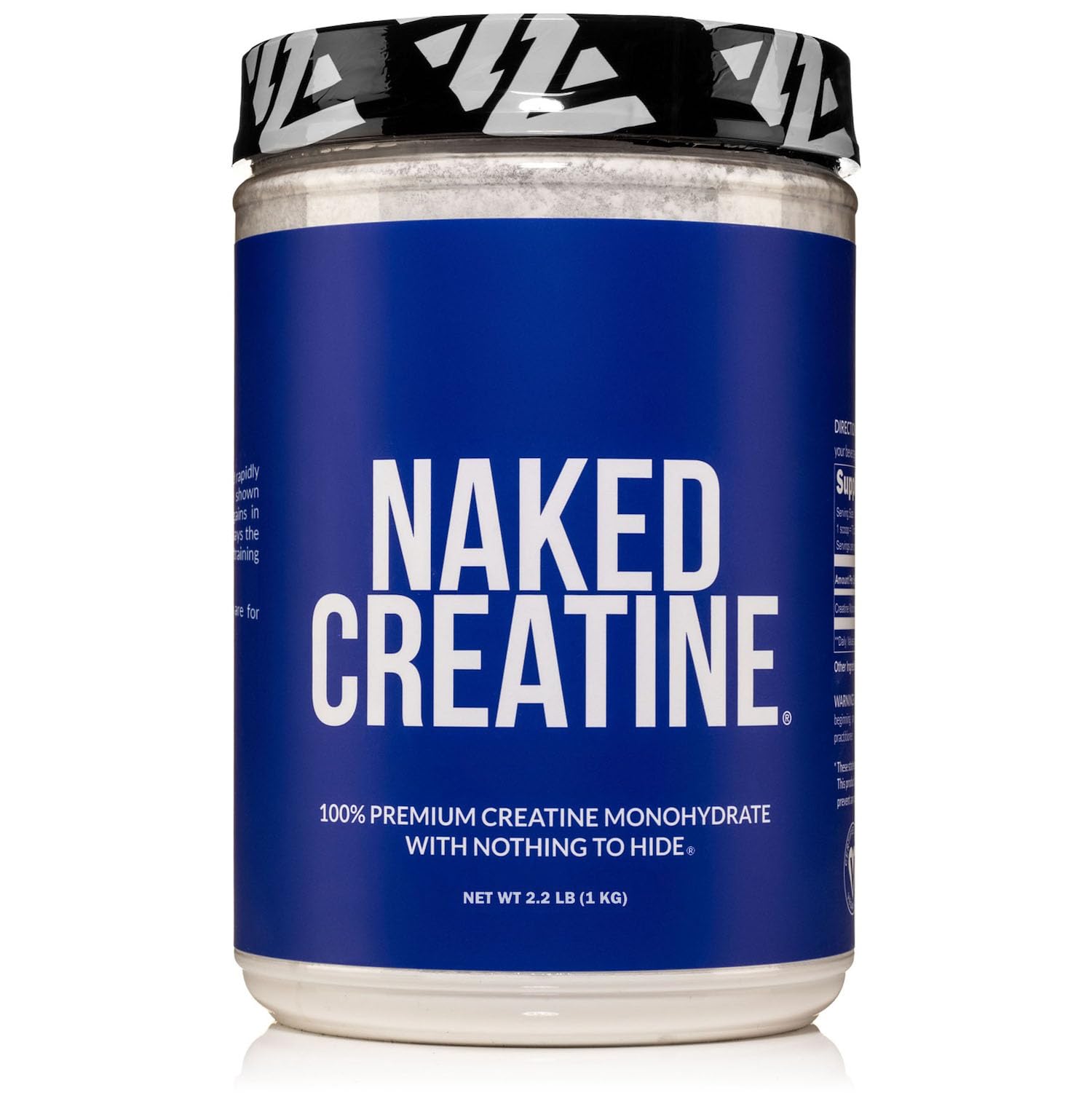 Pure Creatine Monohydrate – 200 Servings - 1,000 Grams, 2.2lb Bulk, Vegan, Non-GMO Naked Nutrition uk supplements