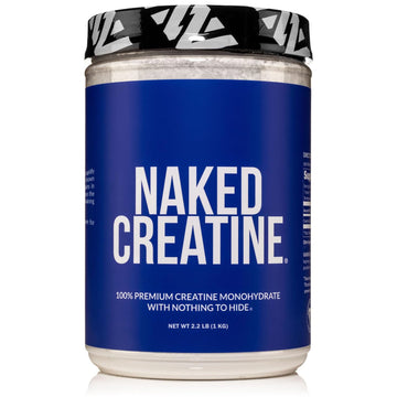 Pure Creatine Monohydrate – 200 Servings - 1,000 Grams, 2.2lb Bulk, Vegan, Non-GMO Naked Nutrition uk supplements