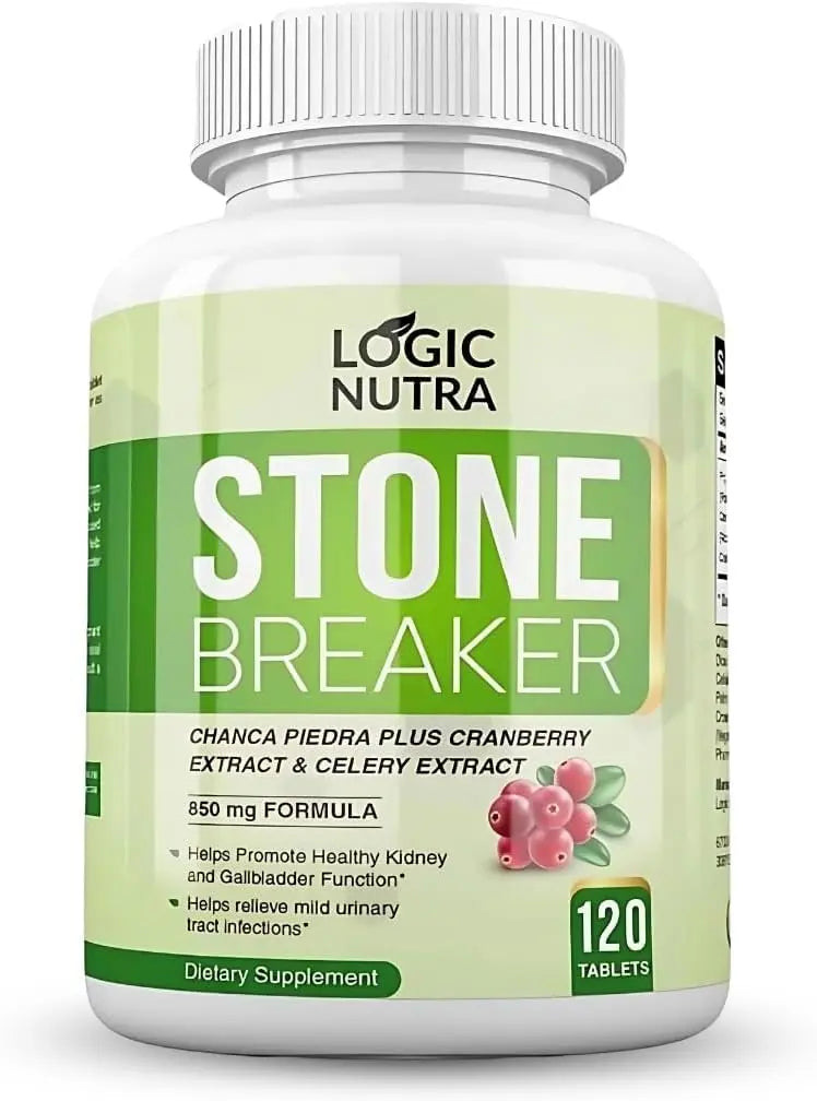 Logic Nutra Chanca Piedra Kidney Stone Breaker 120 Tablets 800 mg - Maximum Strength for Gallbladder & Urinary Cleanse with Phyllantus Niruri, Celery Seed Extract & Cranberry Extract Logic Nutra uk supplements