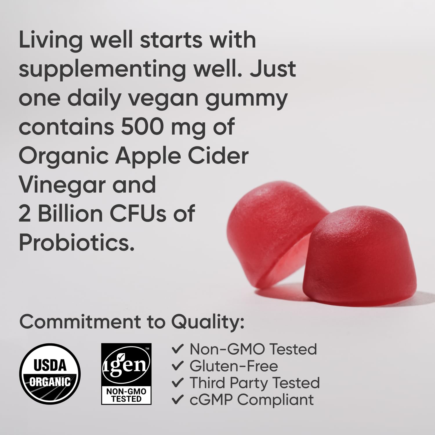 Sports Research Organic Apple Cider Vinegar Gummies with The Mother - USDA Organic Sports Research uk supplements