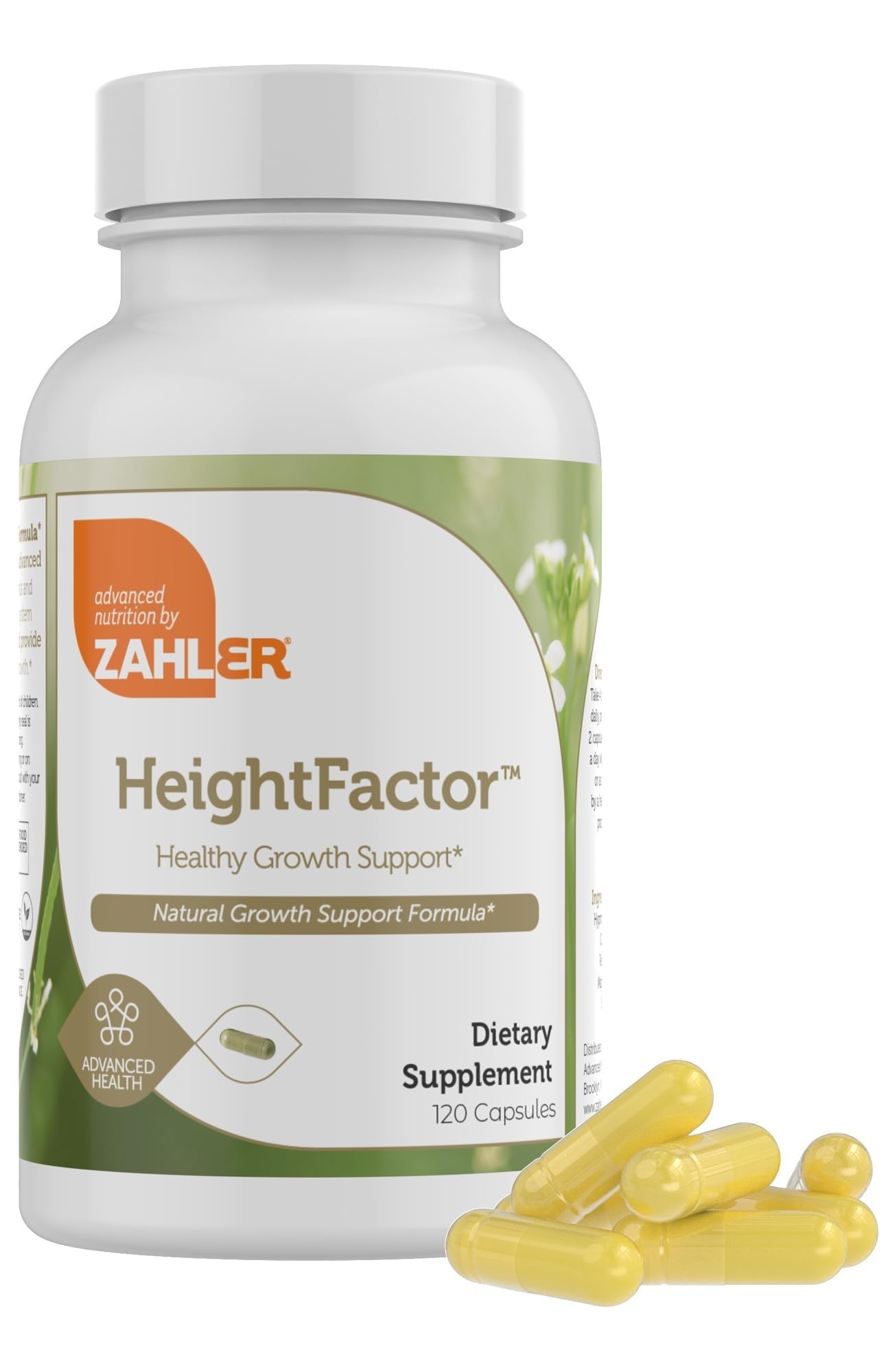 Zahler - Height Factor Healthy Growth Support Vitamin & Mineral Capsules (120 Count) - Kosher Height & Growth Supplement for Kids, Teens & Young Adults - Grow Taller Growth Hormone Support Nutrients Zahler uk supplements