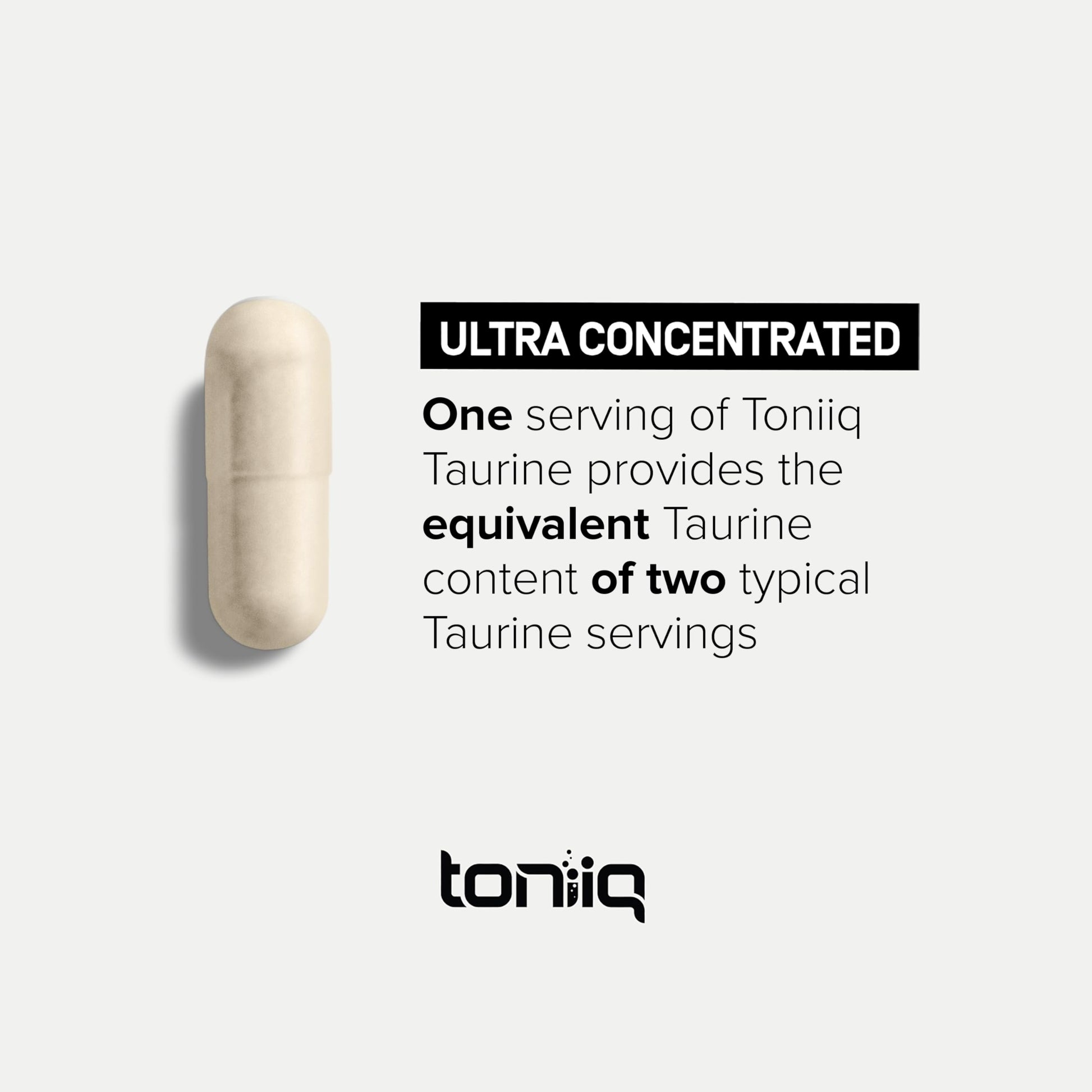 Toniiq 2000mg Taurine Supplement - High Purity Taurine Powder Capsules, 98%+ Pure Toniiq uk supplements