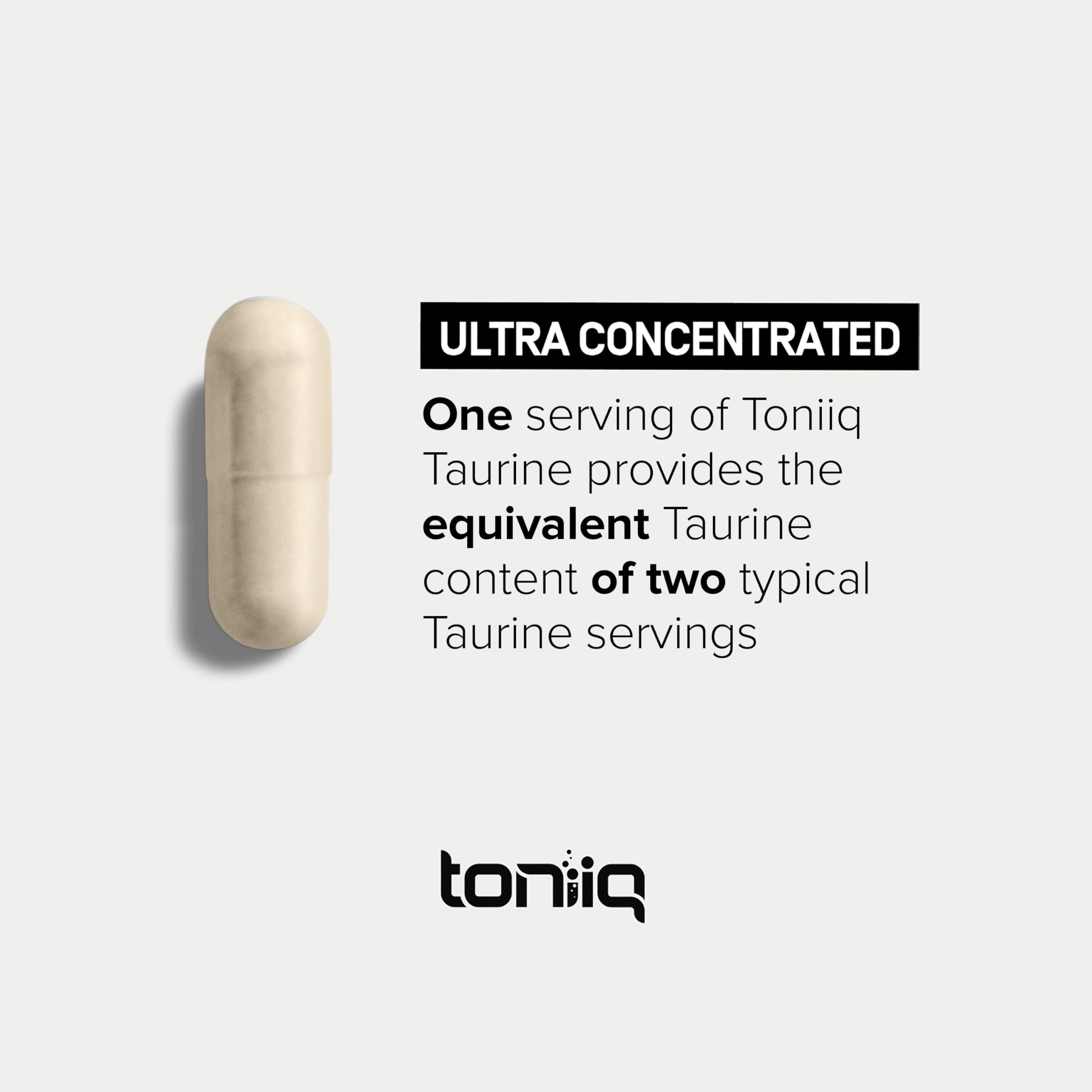Toniiq 2000mg Taurine Supplement - High Purity Taurine Powder Capsules, 98%+ Pure Toniiq uk supplements