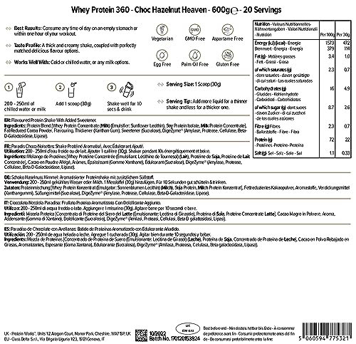 Protein Works - Whey Protein 360 | Premium Whey Shake | Whey Protein Powder Blend Protein Works uk supplements