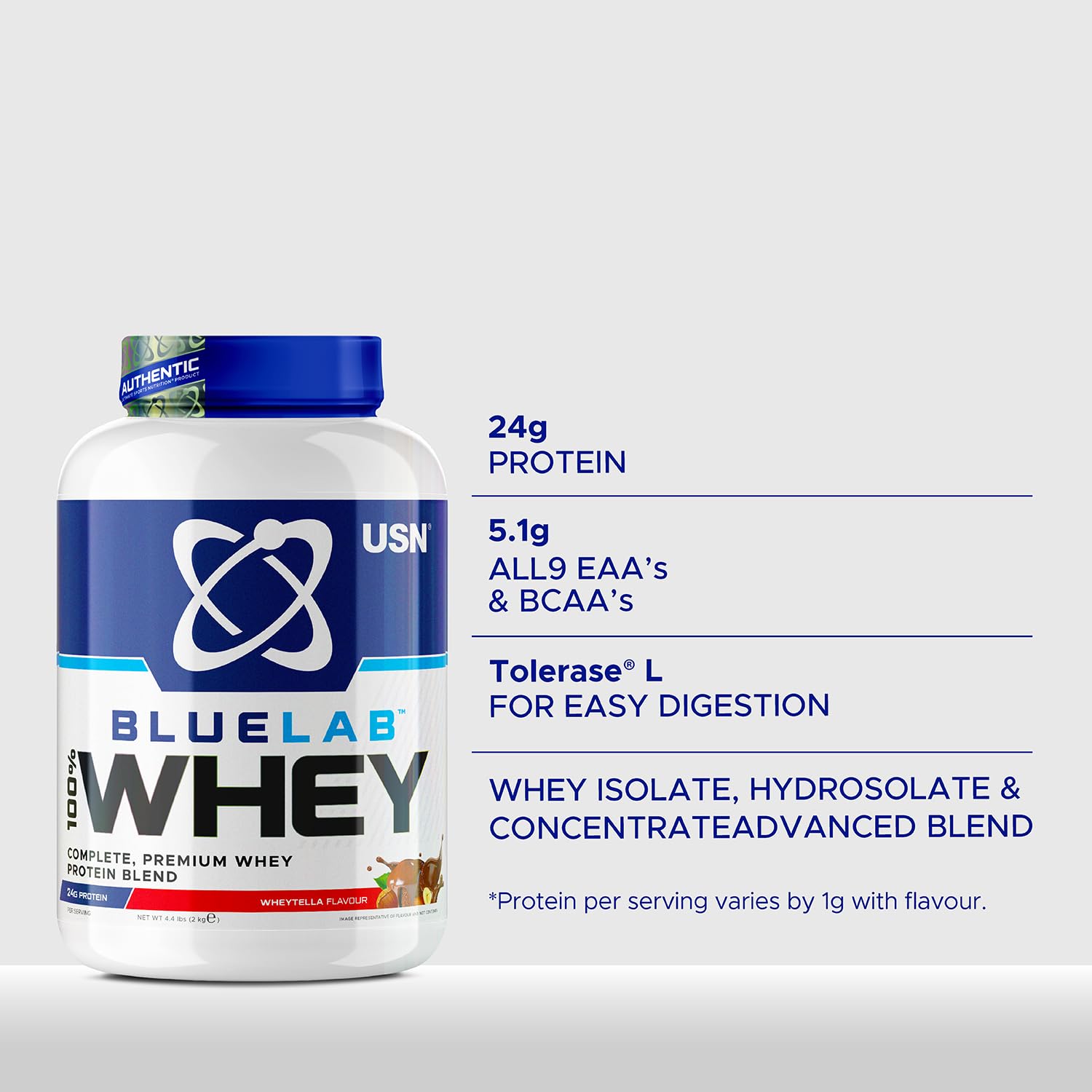USN Blue Lab Whey Protein Powder: Wheytella - Whey Protein 908g - Post-Workout USN uk supplements