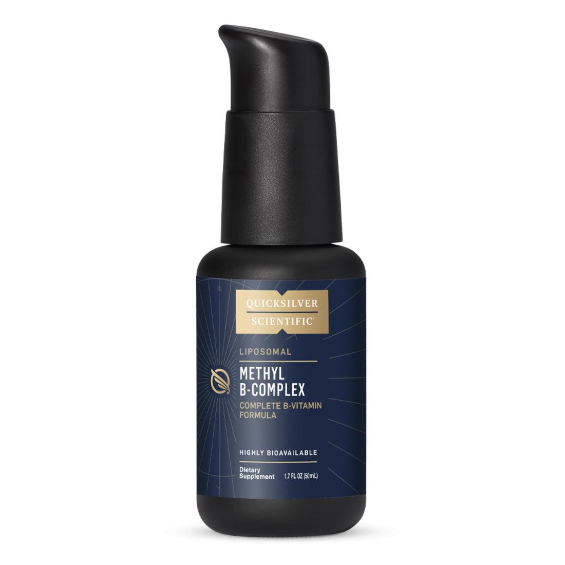 Quicksilver Scientific Methyl B Complex - Liquid Vitamin with Superior Liposomal Absorption of Vitamin B12, Folate, Vitamin B6, Riboflavin, Biotin, Pantothenic Acid, Vitamin B1, Niacin (50 ml) Quicksilver Scientific uk supplements