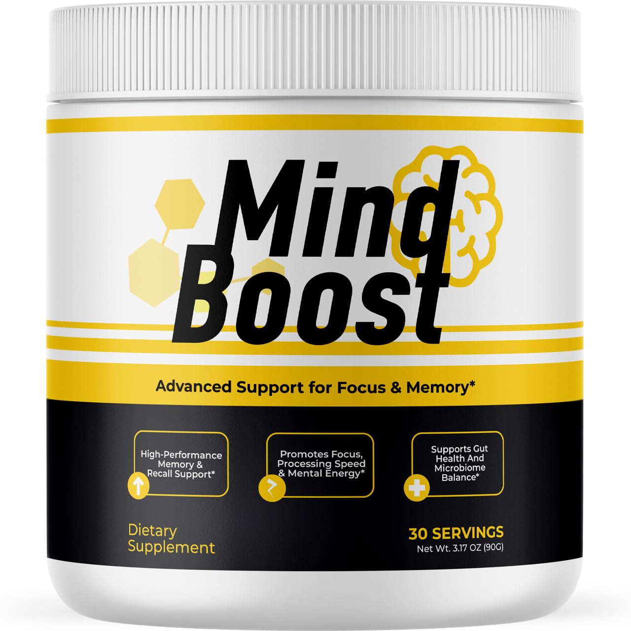 MindBoost Powder - Official Mind Boost Day Supplement, Advanced Nootropic, Premium Formula, Natural Vitamins for Wellness - 1 Bottle for 1 Month VIVALIS uk supplements