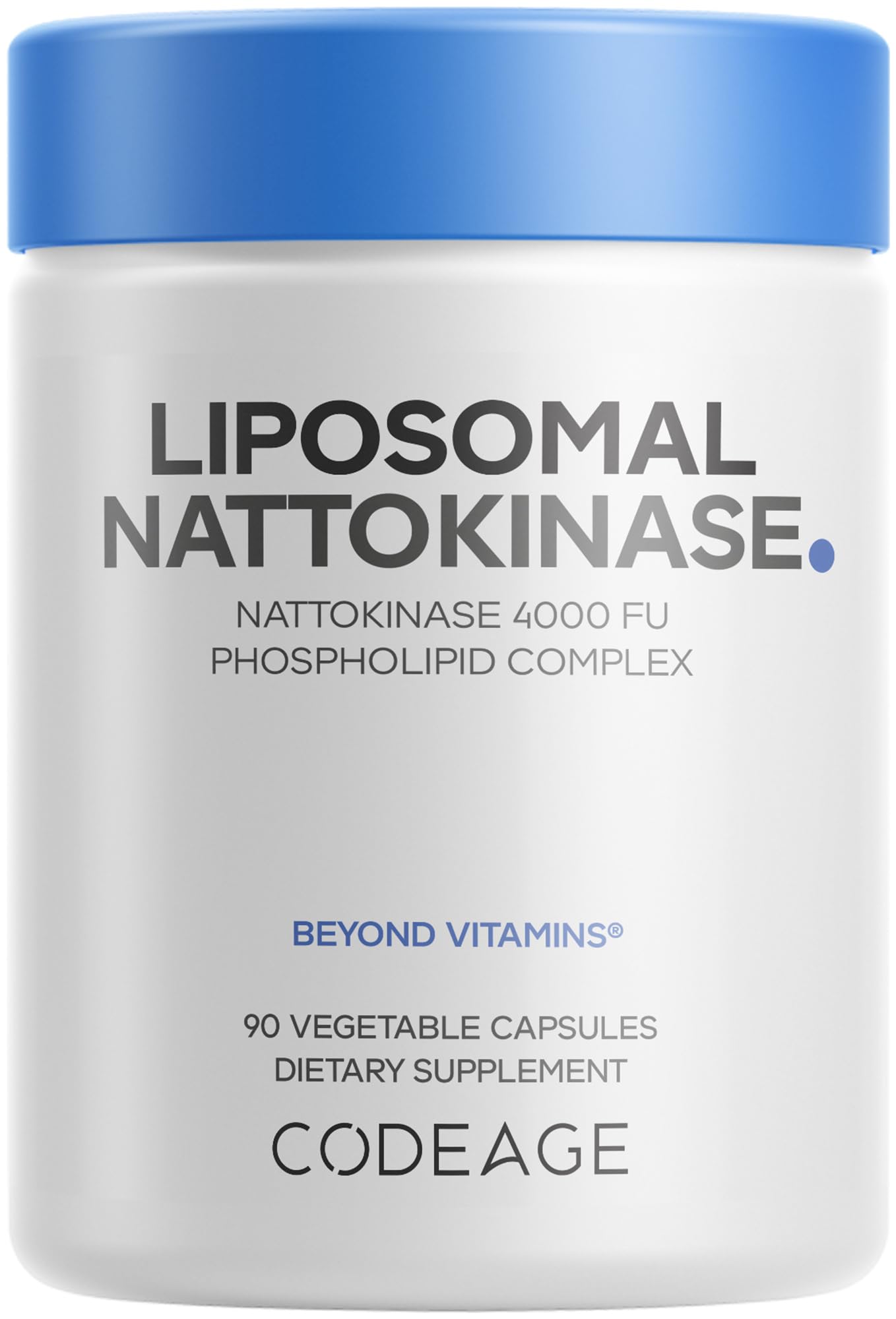 Codeage Liposomal Nattokinase Supplement – Nattokinase 4000 FU, Liposomal Delivery - Vegan, Non-GMO – 90 Capsules Codeage uk supplements