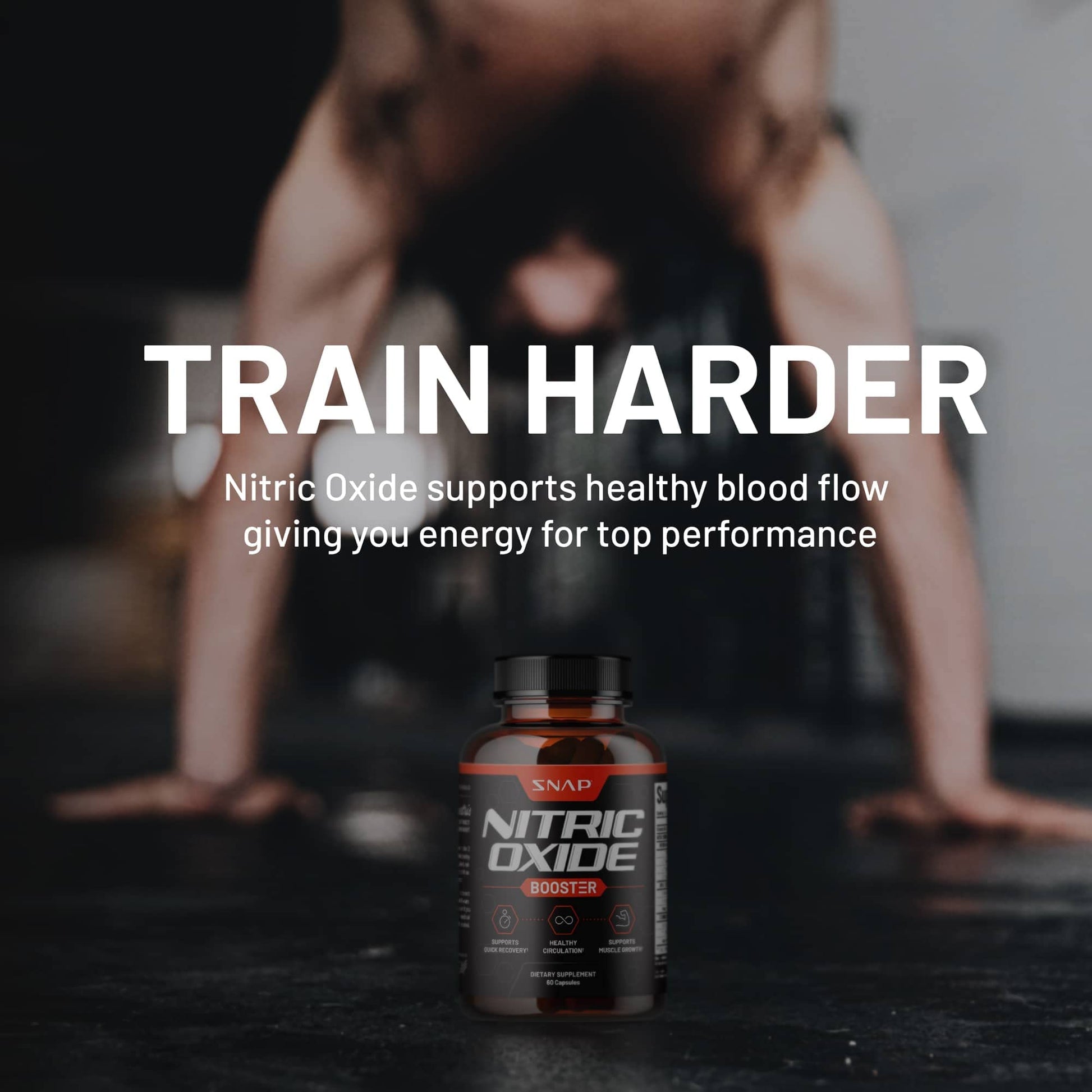 Snap Supplements Nitric Oxide Booster, Performance Formula for Stamina & Endurance Snap Supplements uk supplements