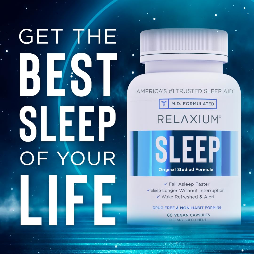 Relaxium Sleep Aid, 30-Day Supply, Dietary Supplement for Better Sleep Relaxium uk supplements