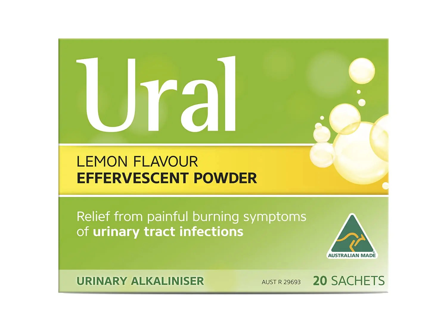 Ural Urinary Alkaliniser Effervescent Powder 28 Sachets Ural uk supplements