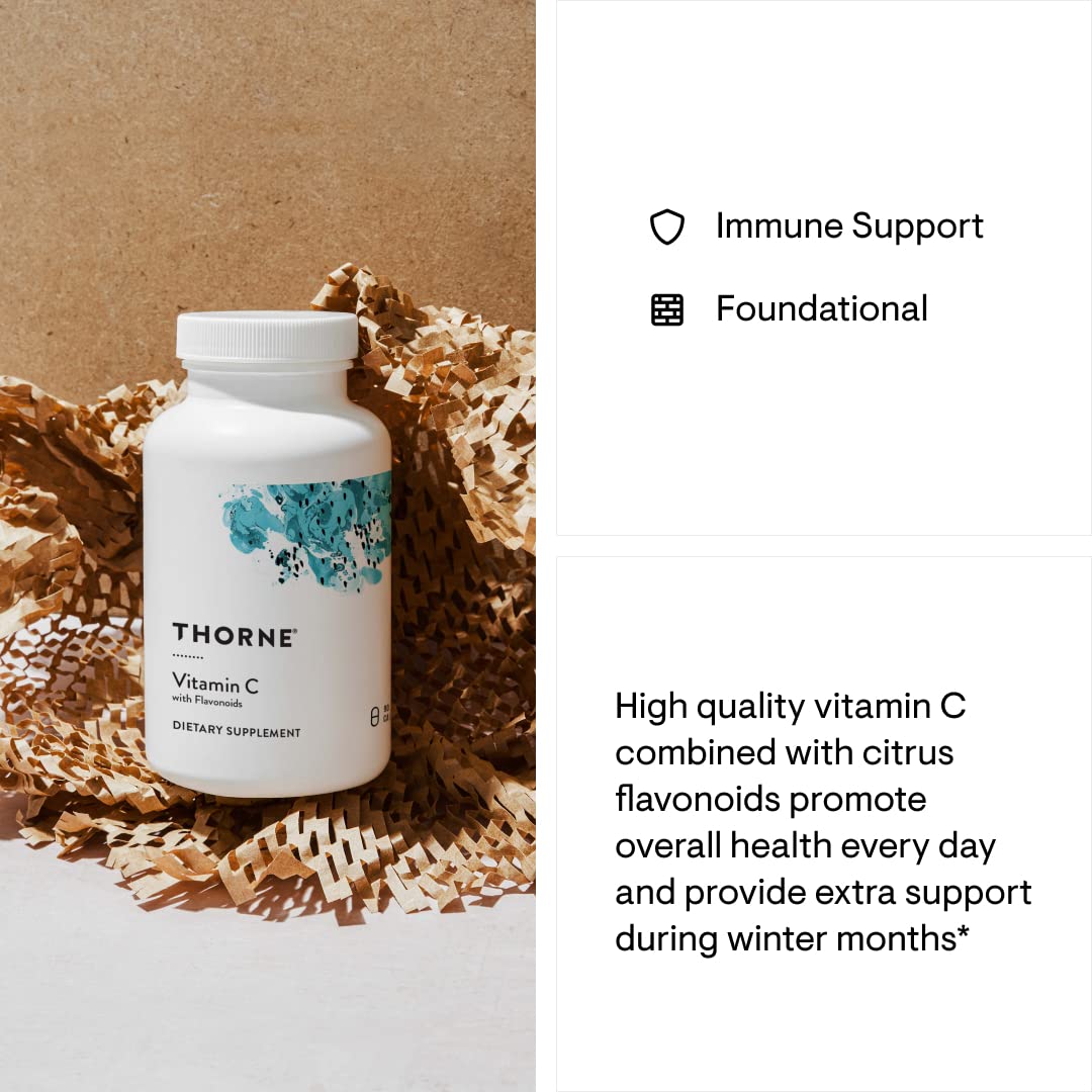 THORNE Vitamin C - Blend of Vitamin C and Citrus Bioflavonoids from Oranges - Support THORNE uk supplements