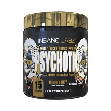 Insane Labz Psychotic Gold, High Stim Pre Workout Powder, Extreme Lasting Energy Insane Labz uk supplements