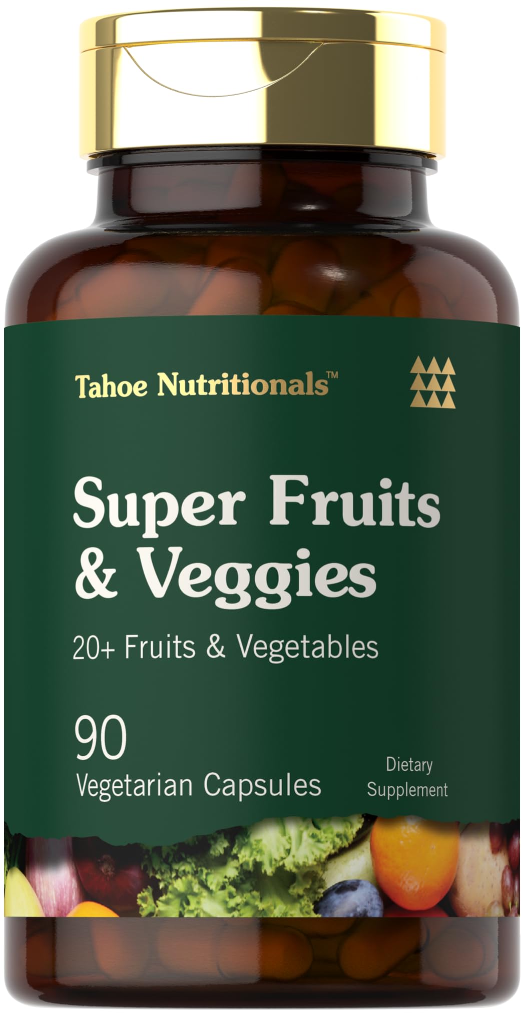 Tahoe Nutritionals Super Fruits and Veggies Capsules | 90 Count | Vegetarian, Non-GMO and Gluten Free Supplement Tahoe Nutritionals uk supplements