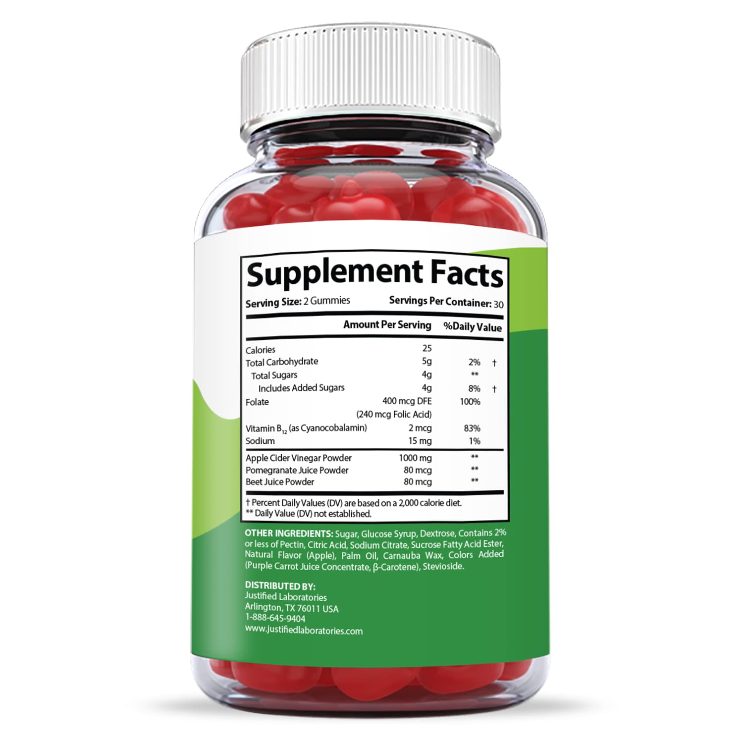 Justified Laboratories Active Keto ACV Gummies 1000MG with Pomegranate Juice Beet Justified Laboratories uk supplements