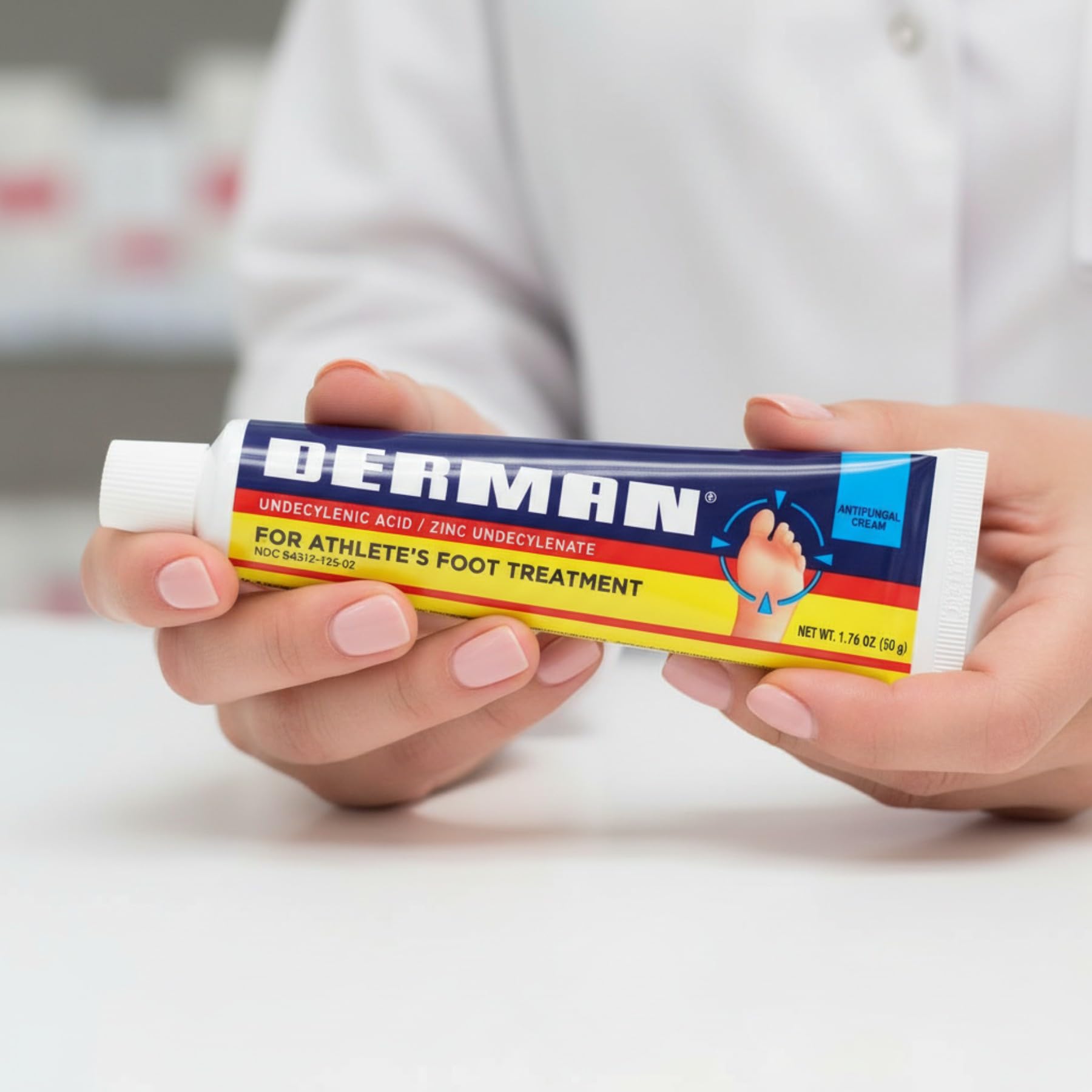 Derman Cream for The Treatment of Athlete's Foot, 2-Pack of 1.76 Oz Each, 2 Tubes Derman uk supplements