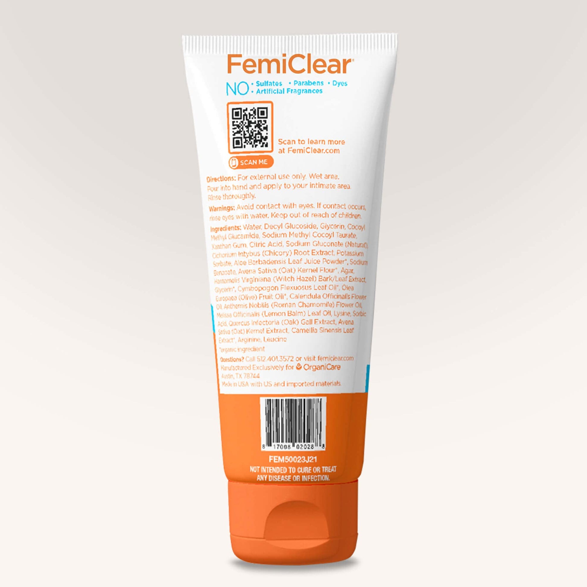 FemiClear® Restoratives Ultra-Gentle Feminine Wash, Made with Lysine & Lemon Balm, Natural Ingredients FemiClear uk supplements