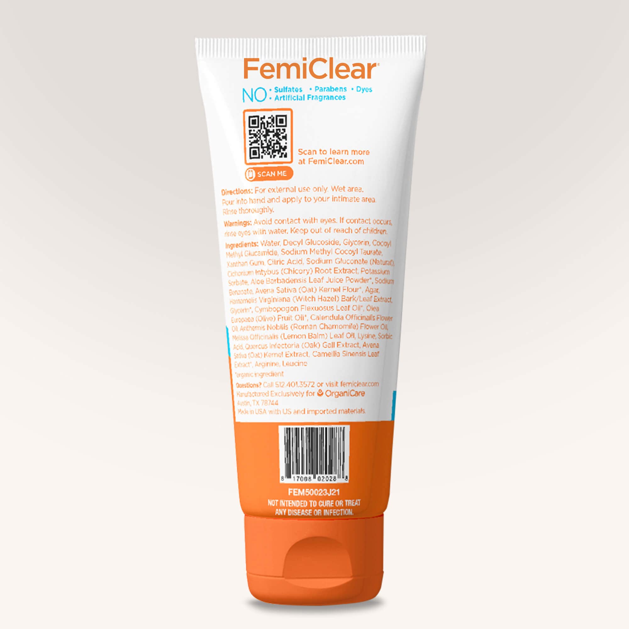 FemiClear® Restoratives Ultra-Gentle Feminine Wash, Made with Lysine & Lemon Balm, Natural Ingredients FemiClear uk supplements