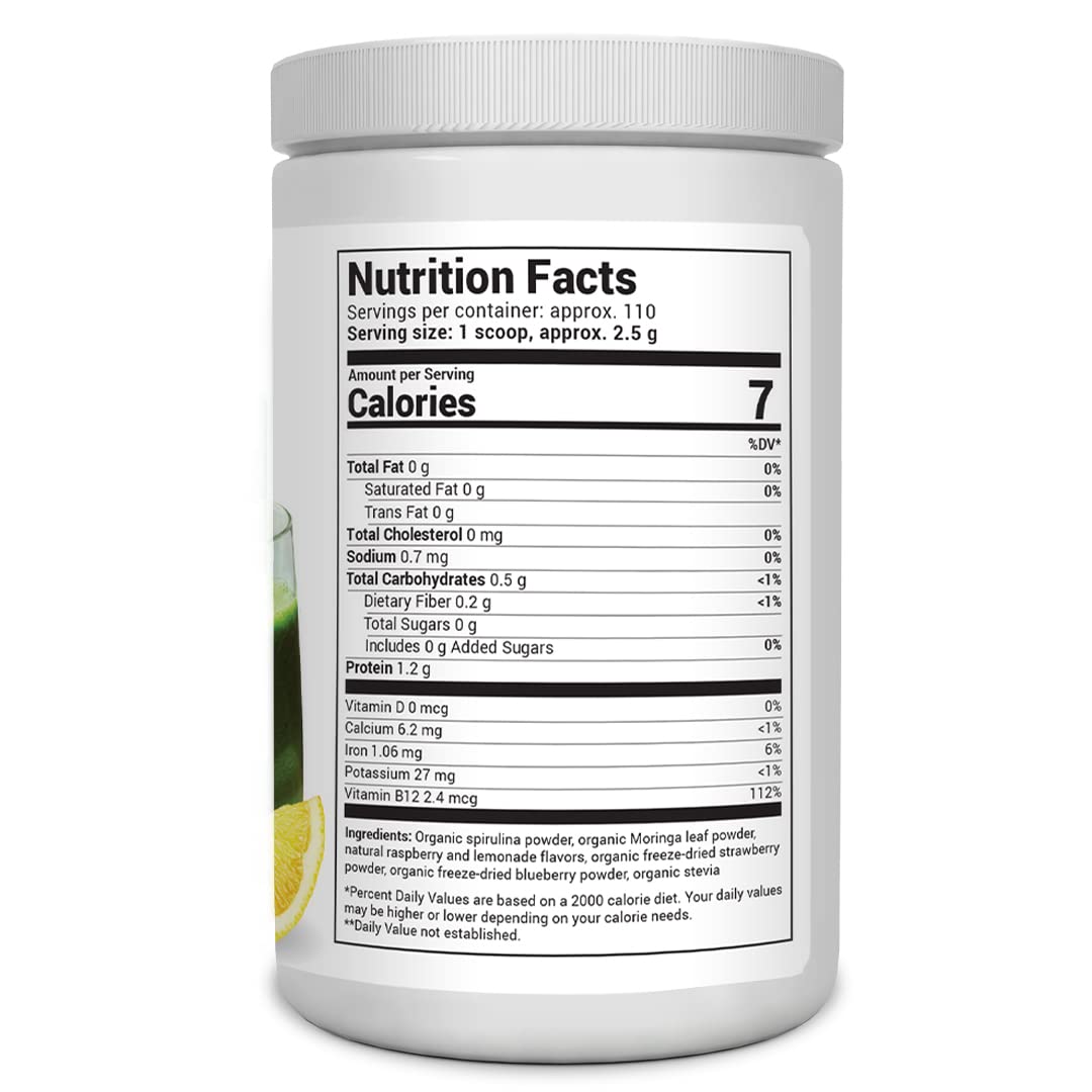 Dr. Berg's (Veggie Solution) Organic Super Greens Powder w/Spirulina - Raw Green Dr. Berg Nutritionals uk supplements
