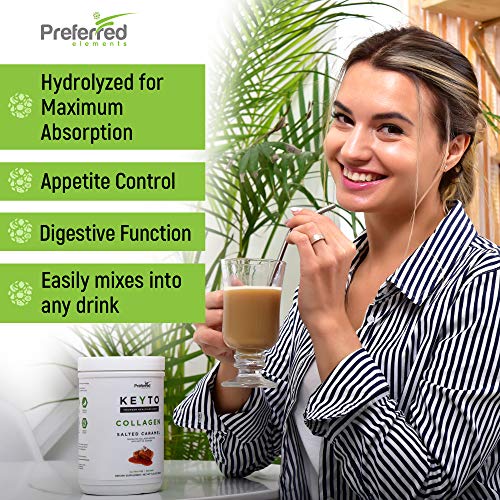 Keto Collagen Protein Powder with MCT Oil – Keto and Paleo Friendly Pure Grass Fed Preferred Elements uk supplements